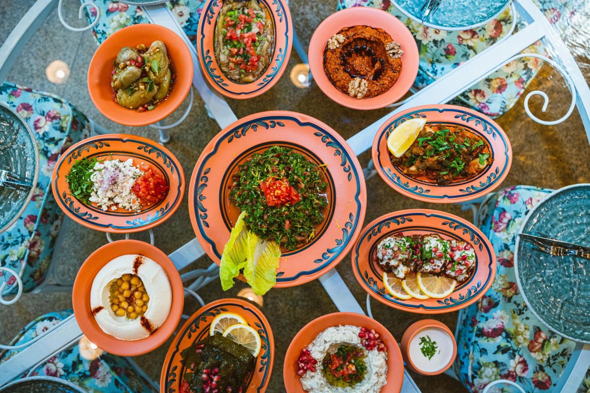 Millennium Place Doha Ngoại thất bức ảnh A selection of Turkish meze